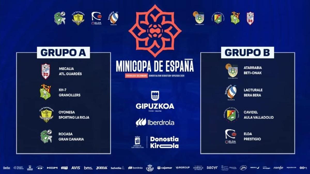 Sorteo de la Minicopa de España.