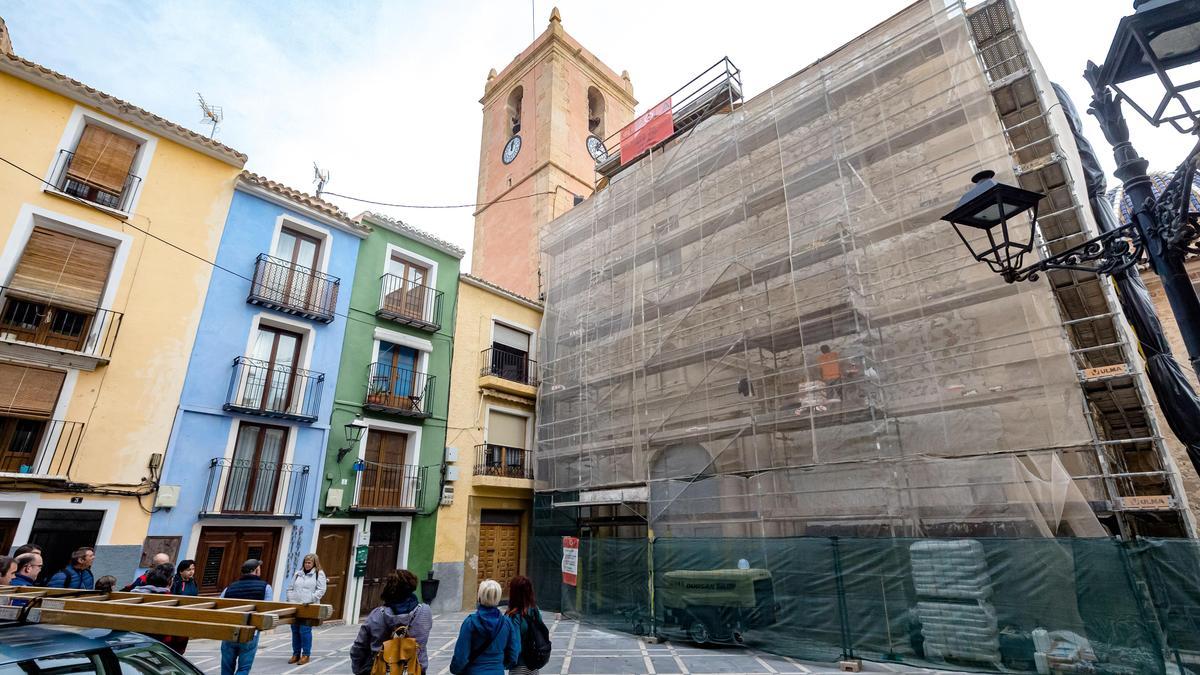 Las obras en la Iglesia de la Asunción de La Vila Joiosa.