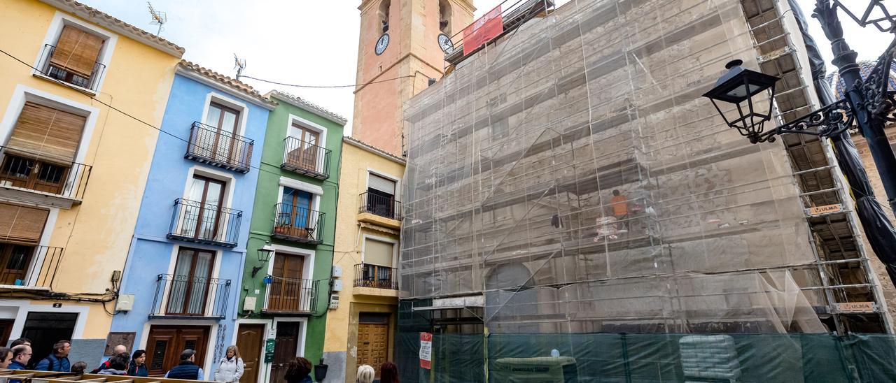 Las obras en la Iglesia de la Asunción de La Vila Joiosa.