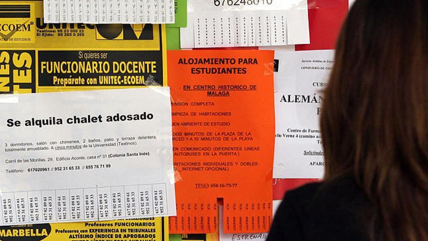 El precio de las habitaciones en pisos compartidos en Málaga es de 417 euros al mes
