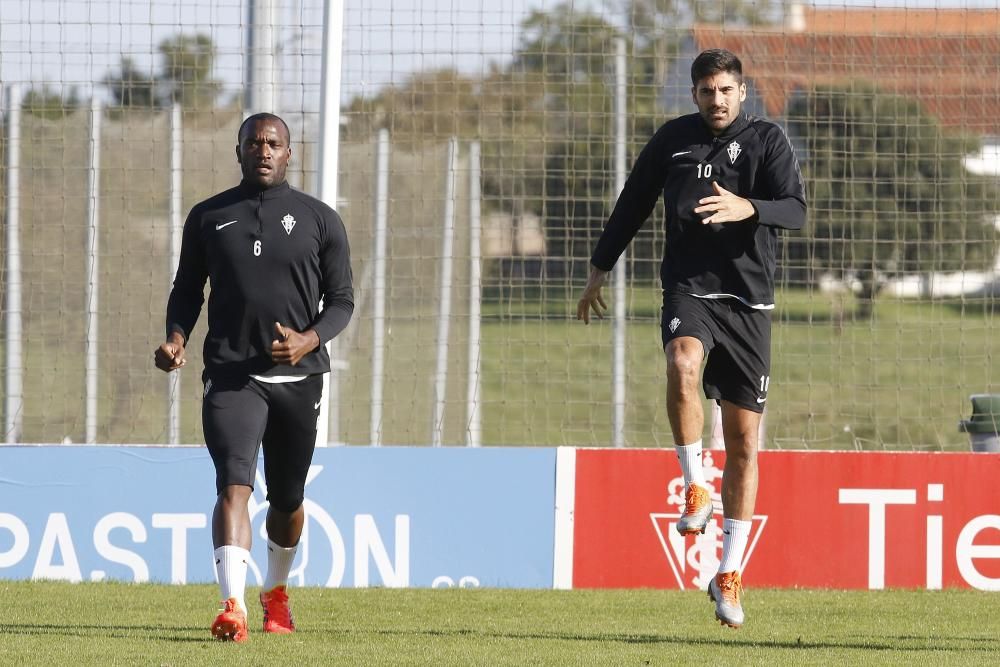 Entrenamiento del Sporting de Gijón