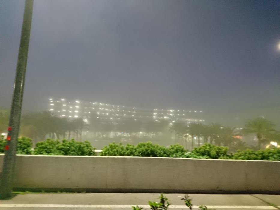 Niebla en el aeropuerto de Son Sant Joan