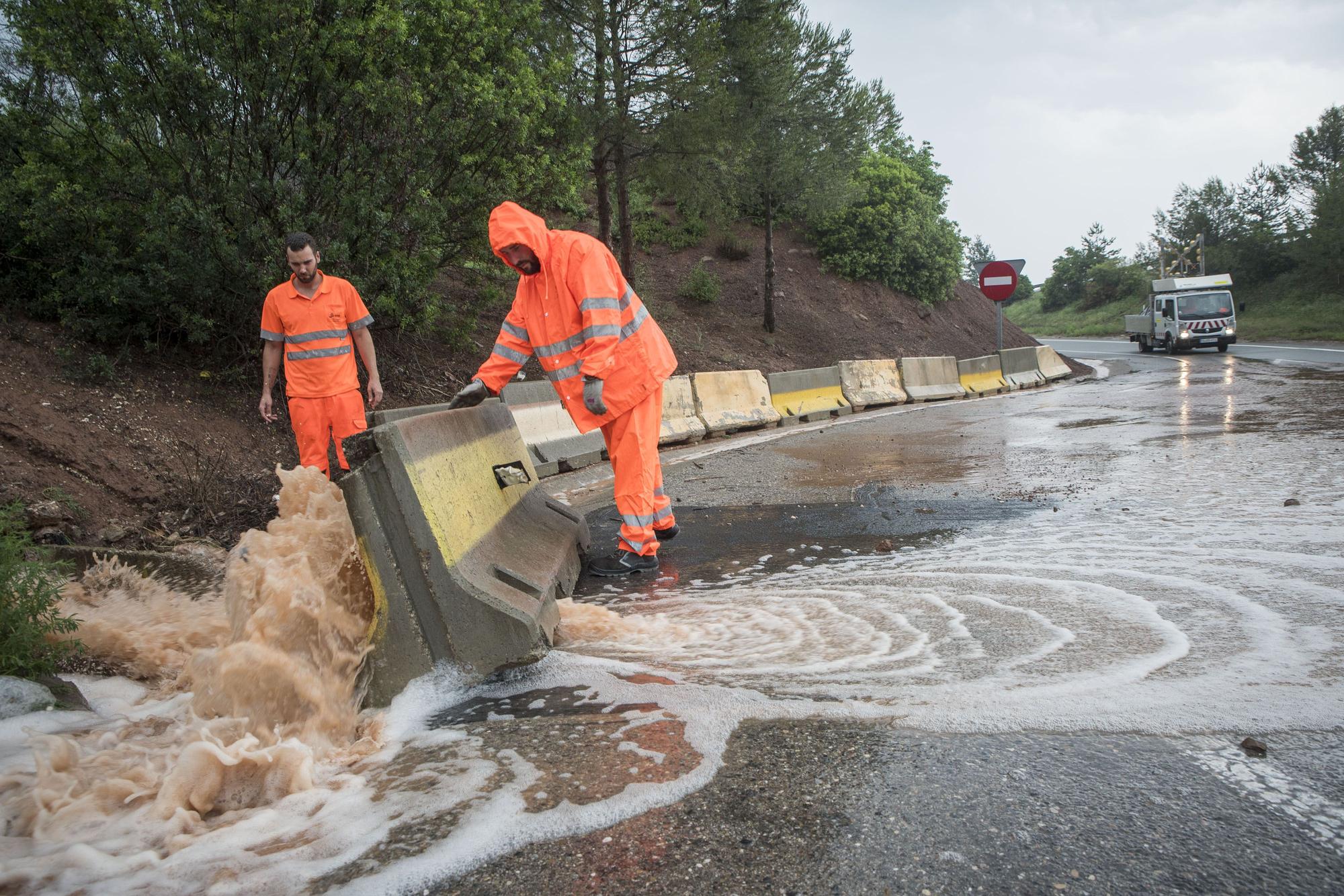 Les imatges de la tempesta del Bages