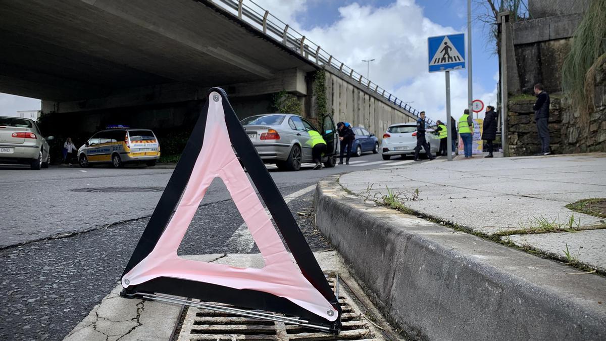 Accidente en la rotonda de Sar