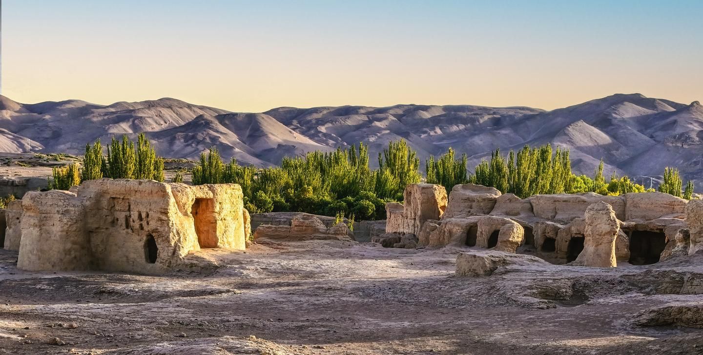 Ruinas antiguas de Jiaohe.