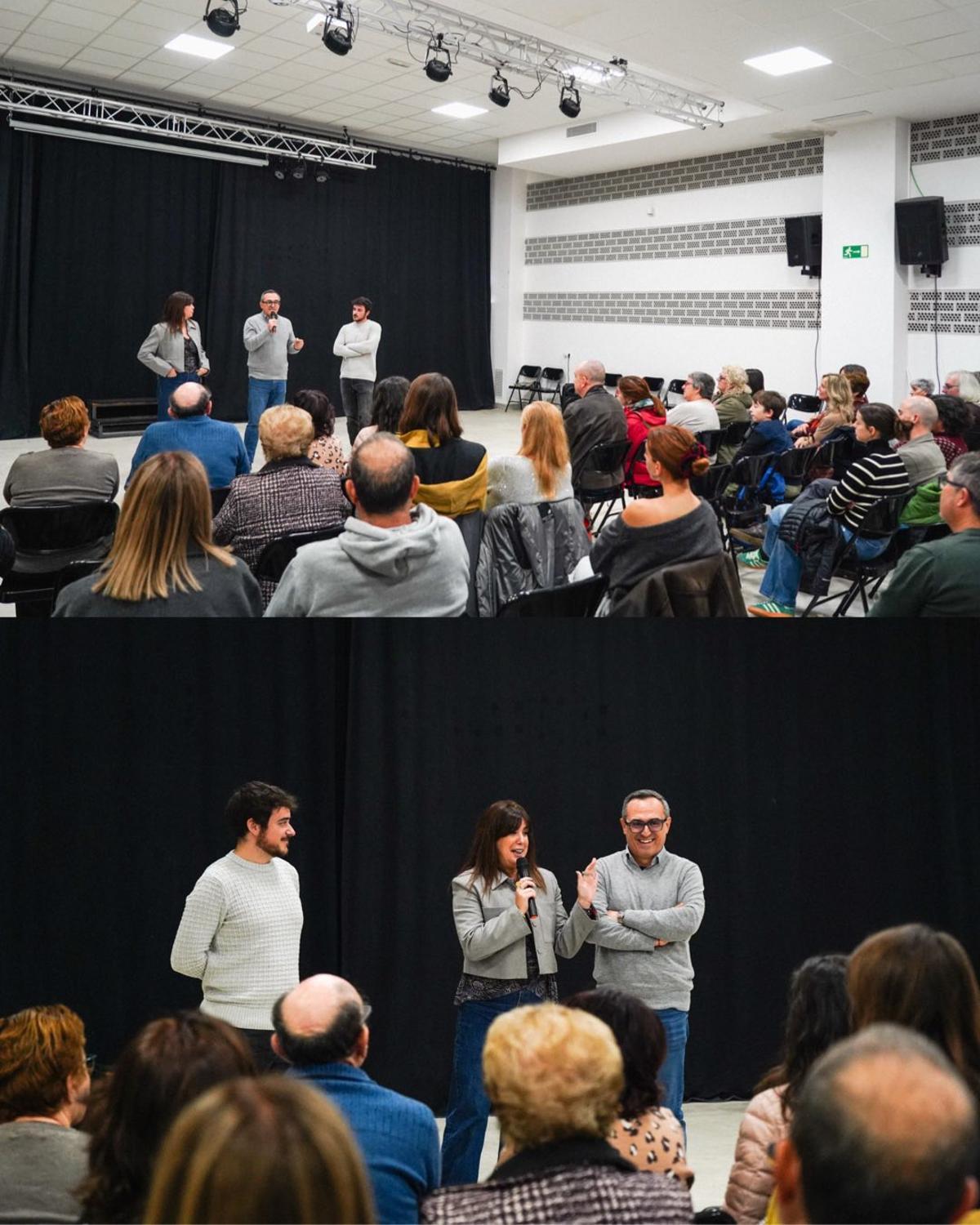 Una de las reuniones celebradas para explicar la candidatura de Potries