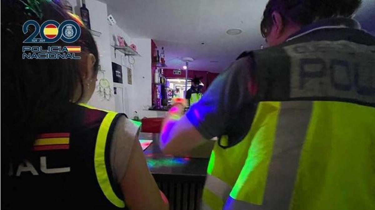 Registro de uno de los locales de prostitución