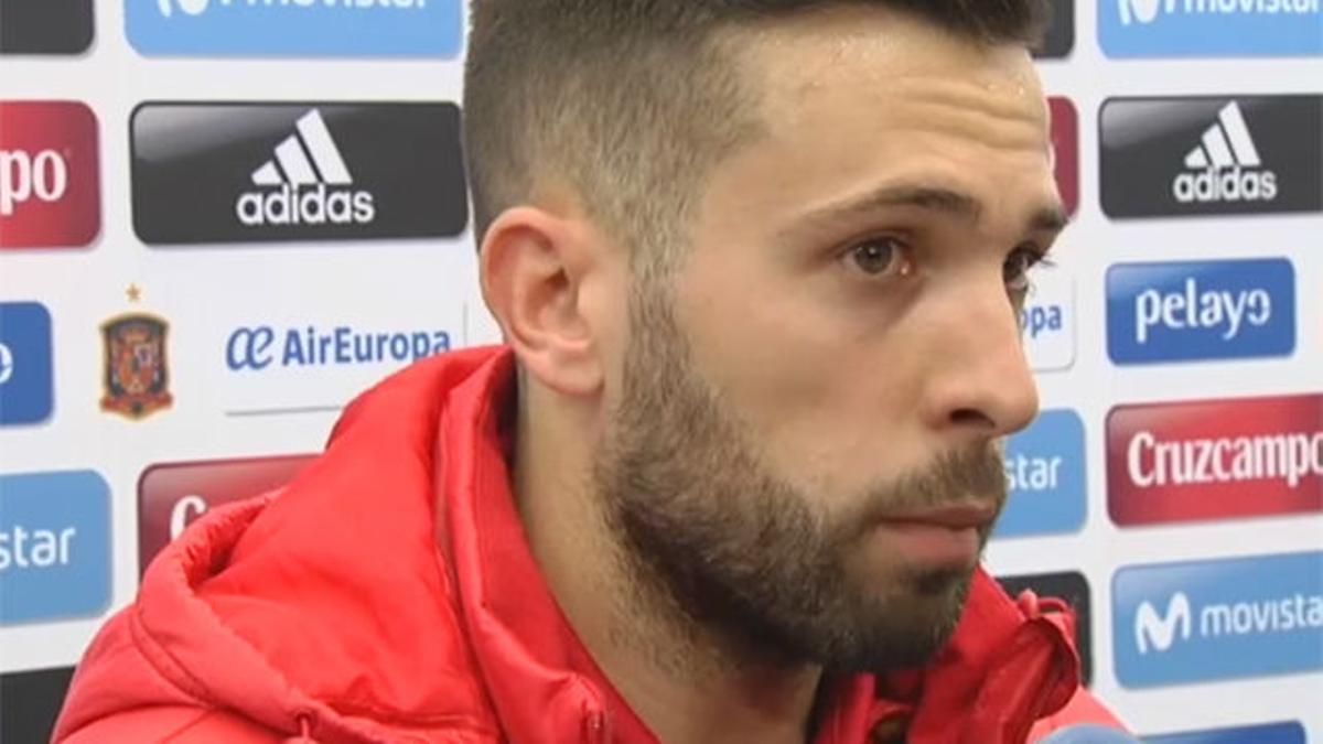 Jordi Alba habló sobre su situación actual en el Barça