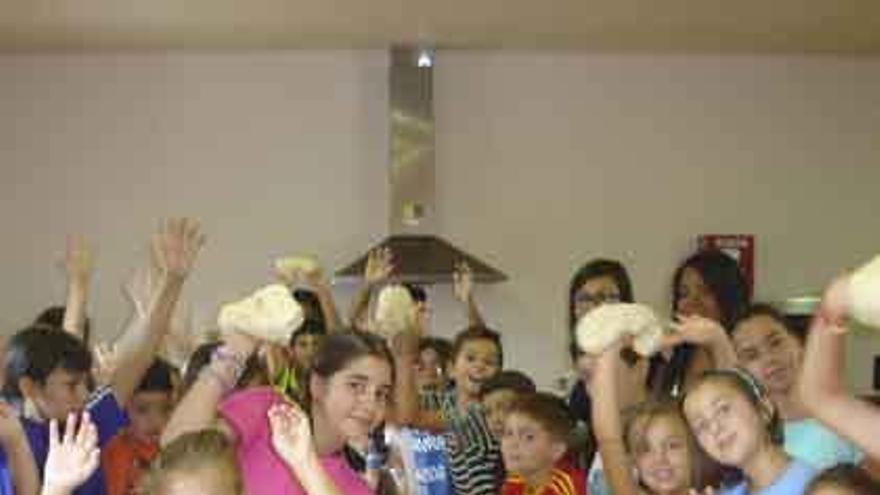 Participantes en el taller de cocina.