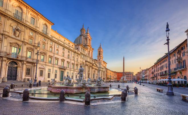 La Piazza Navona es una de las más bellas del mundo y así lo confirma la UNESCO.