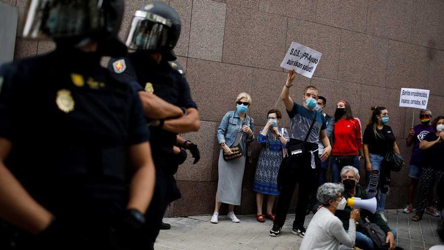 Manifestación 'Por la dignidad del sur paramos Madrid' en Vallecas