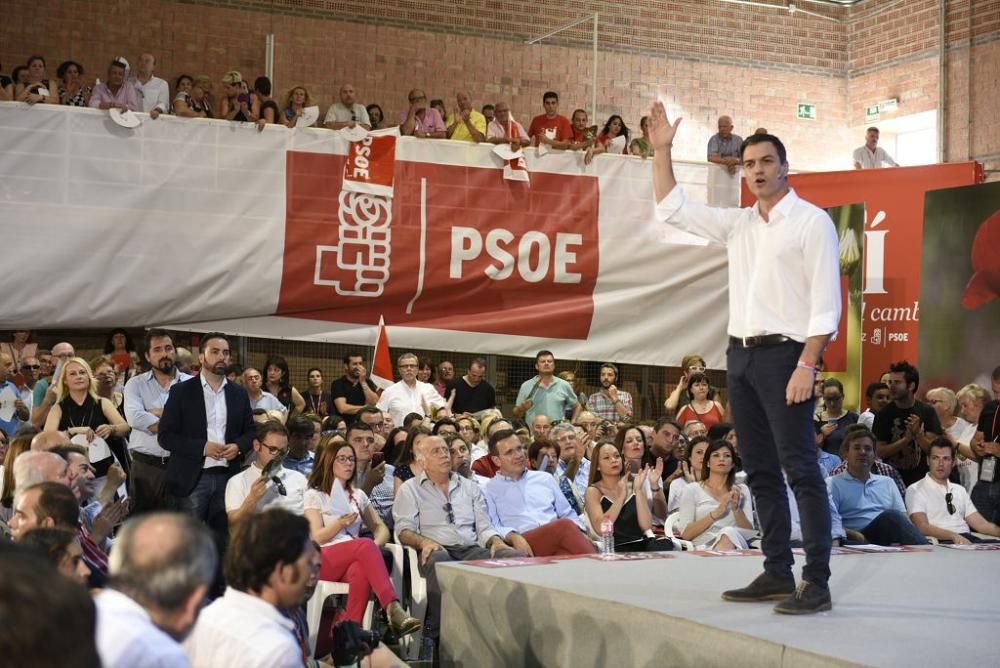Mitin de Pedro Sánchez en Murcia
