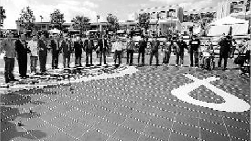 Protesta contra la violencia en la UJI.