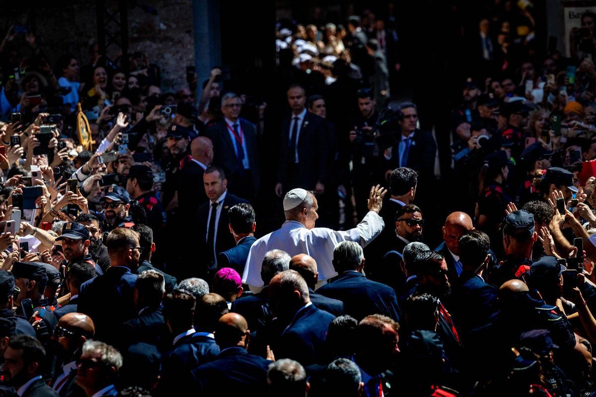 El Papa León XIV visita Montserrat