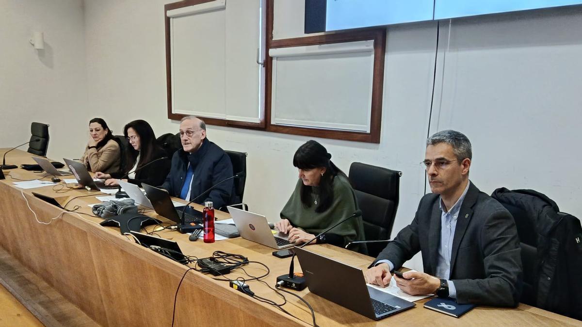 Un momento del Consello de Goberno celebrado en el campus.