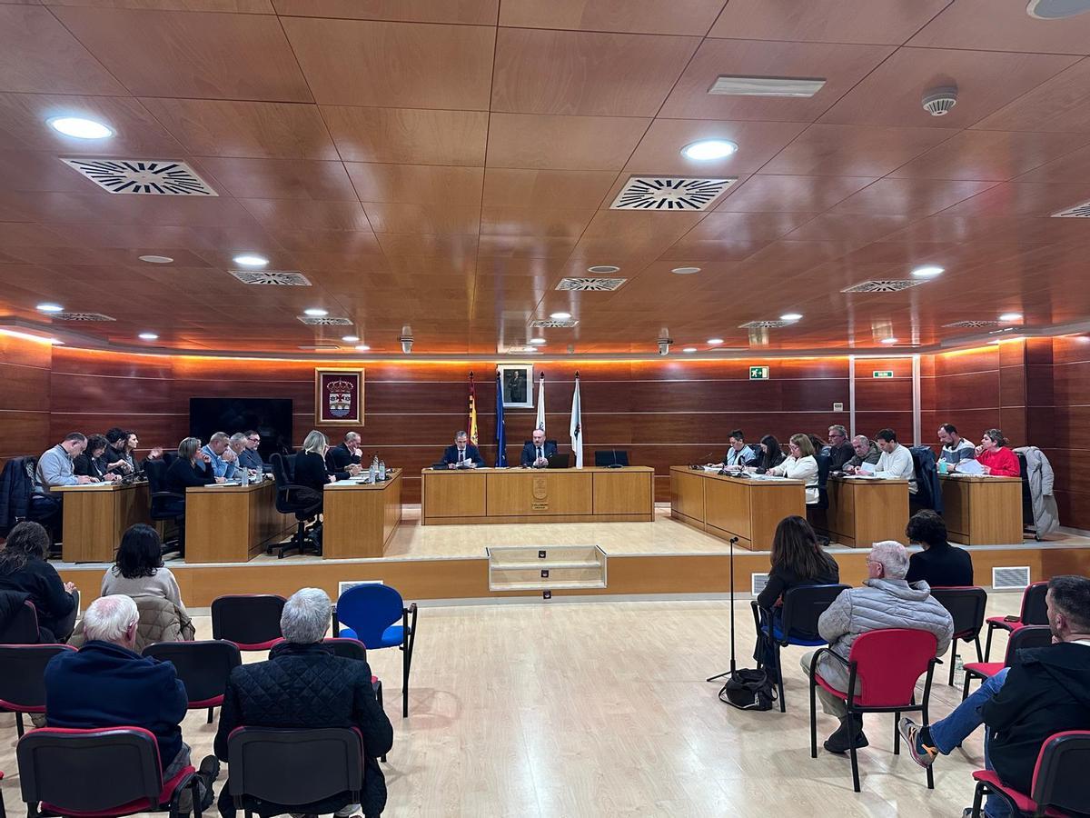 Vista de la corporación municipal en el último pleno.