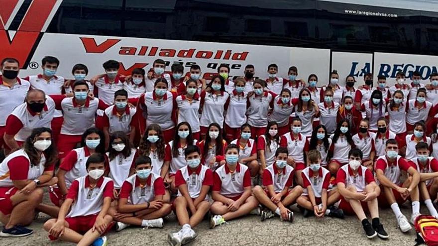 Las selecciones de Castilla y León que participarán en el Nacional de Playa.