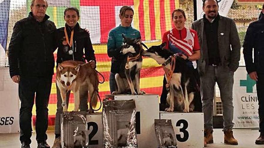 Walia Caler queda tercera al català de bikejoring nòrdic