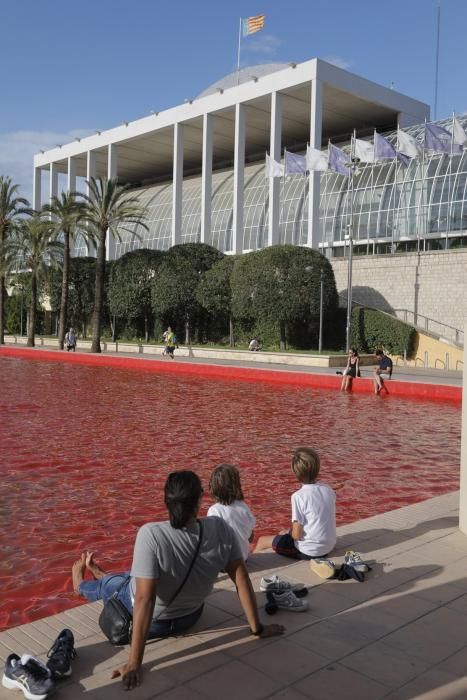 Cómo era y cómo es la fuente del Palau de la Música