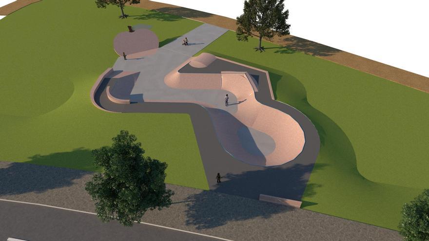 Un &quot;skatepark manzanero&quot; y de 400 metros cuadrados para atraer turismo a Villaviciosa