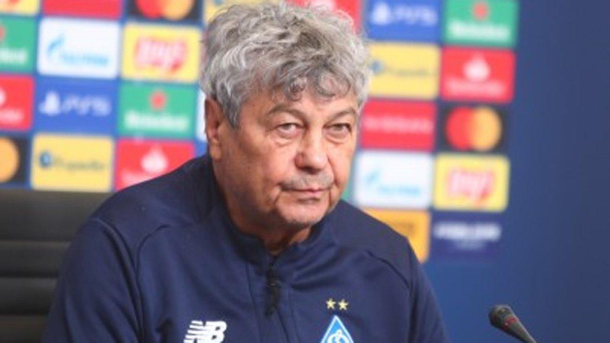 Mircea Lucescu, durante la rueda de prensa de este lunes