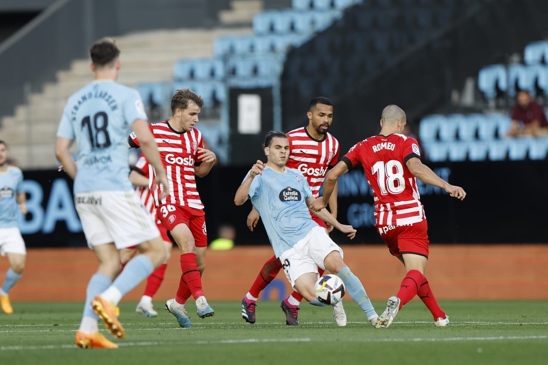 El Celta-Girona, en imágenes