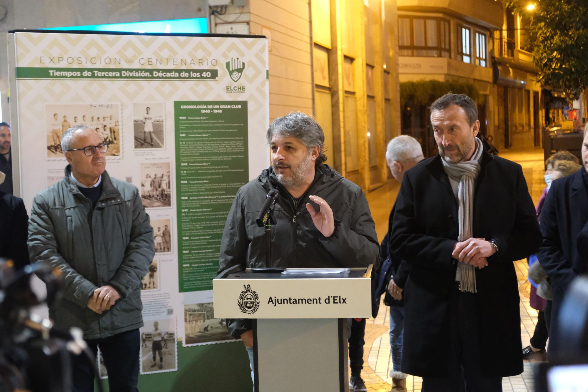 La exposición "100 años de sentimiento franjiverde" llega al centro de la ciudad