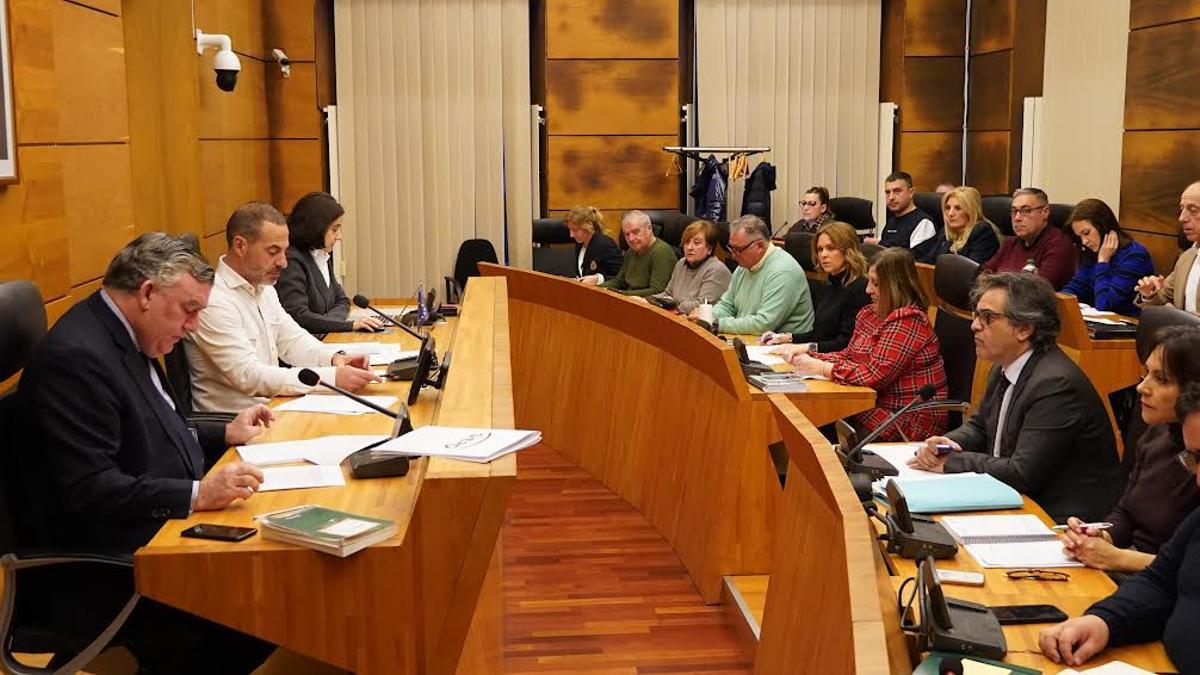 La Corporación durante la sesión plenaria del pasado jueves.