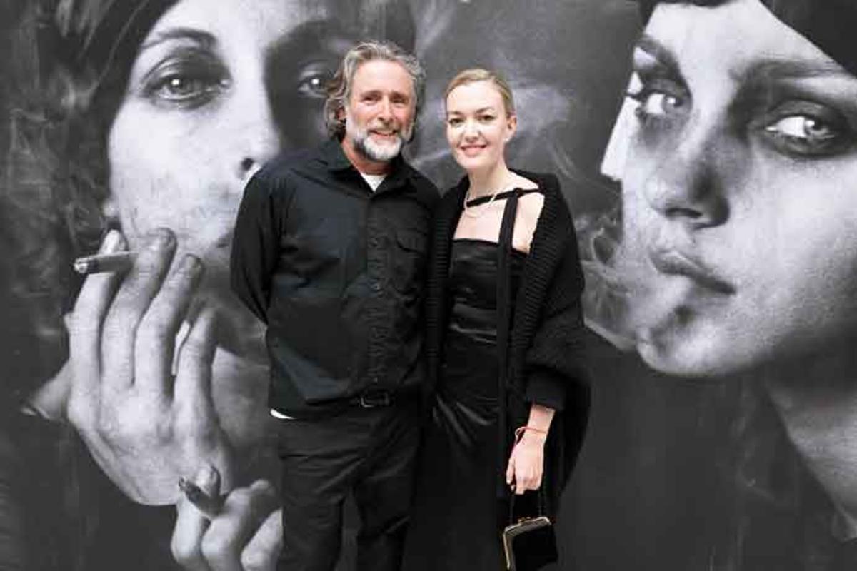El fotógrafo David Sims y Marta Ortega.