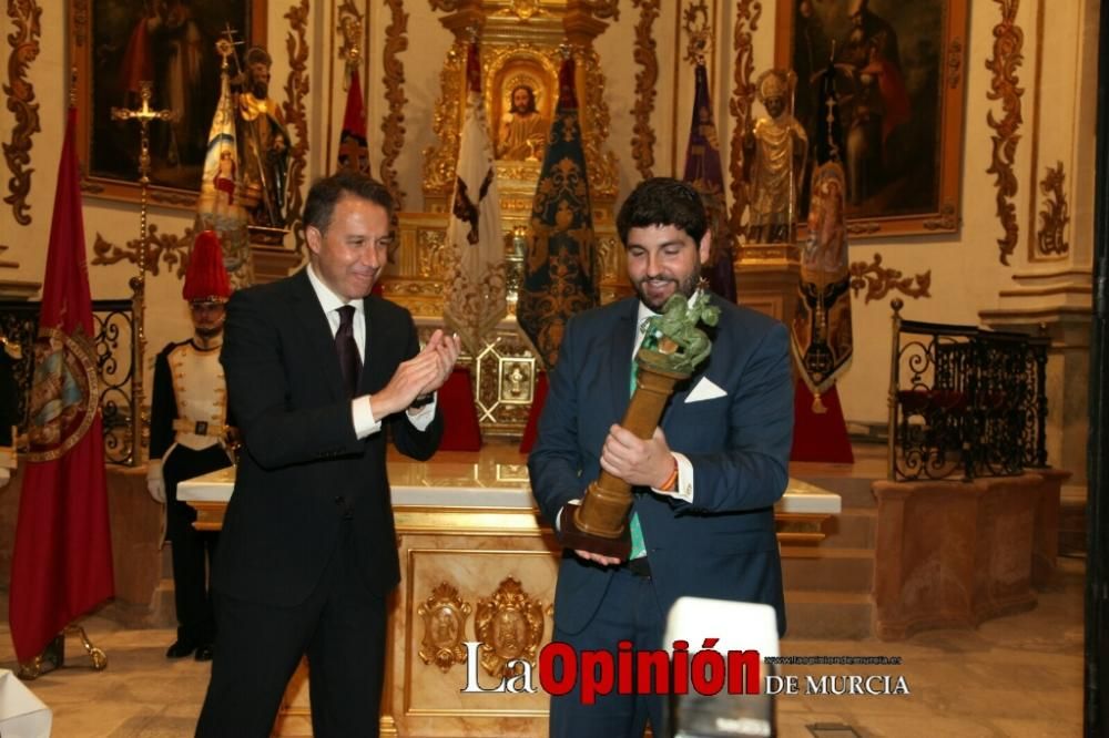 Fernando López Miras da el pregón de la Semana Santa en Lorca