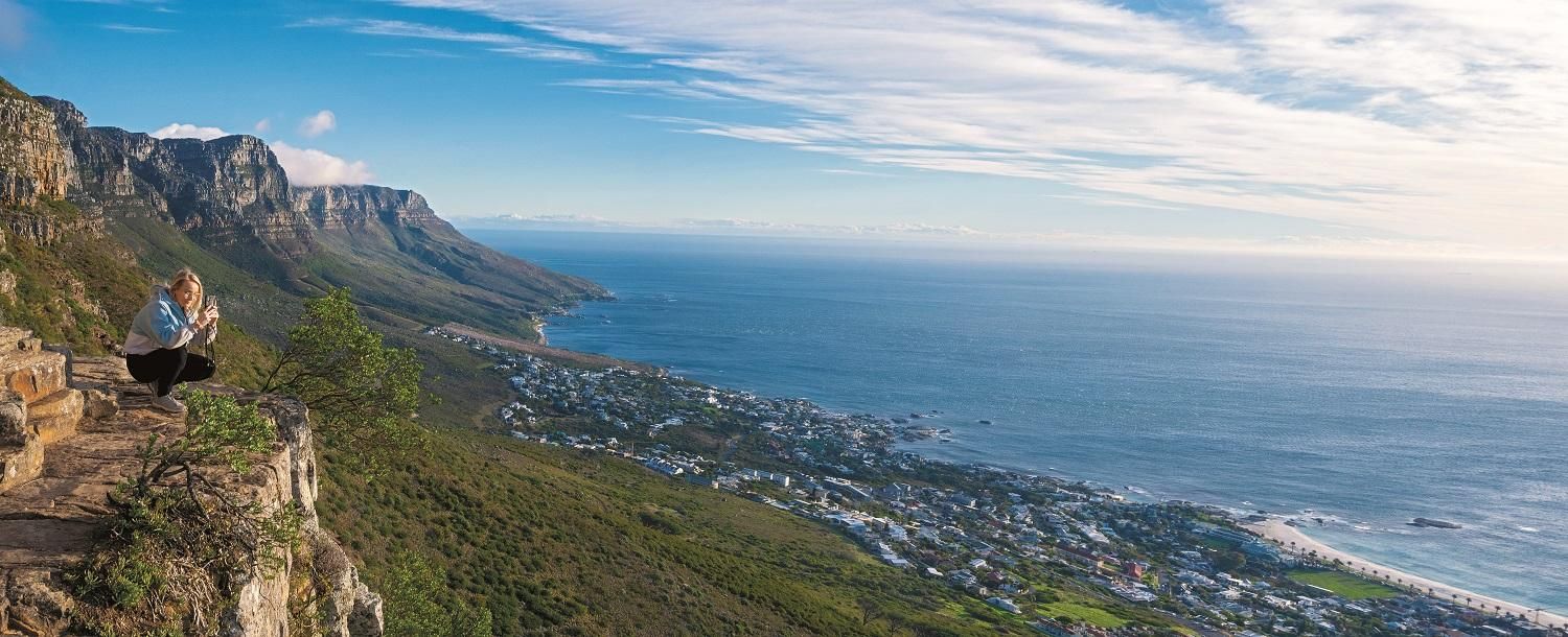 Vistas desde la cordillera de los Doce Apóstoles en Table Mountain.