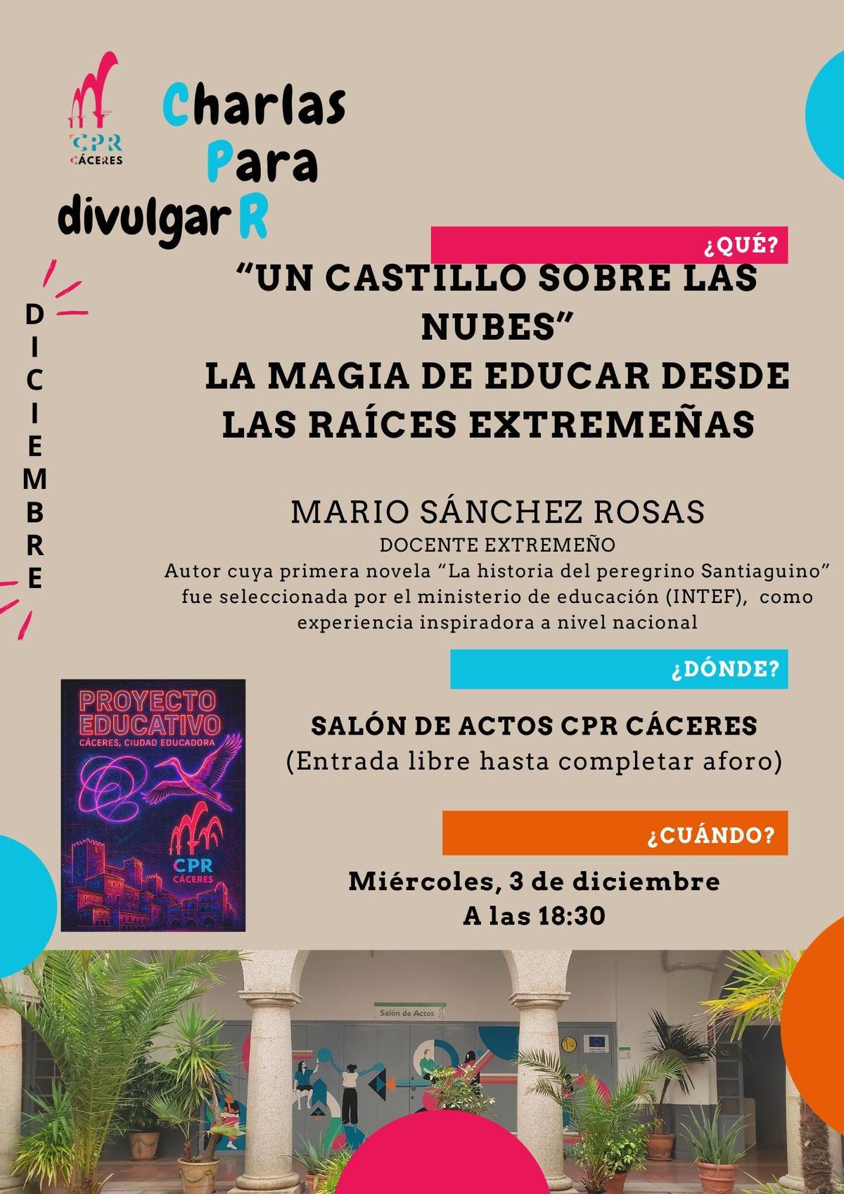 Cartel oficial de la presentación.