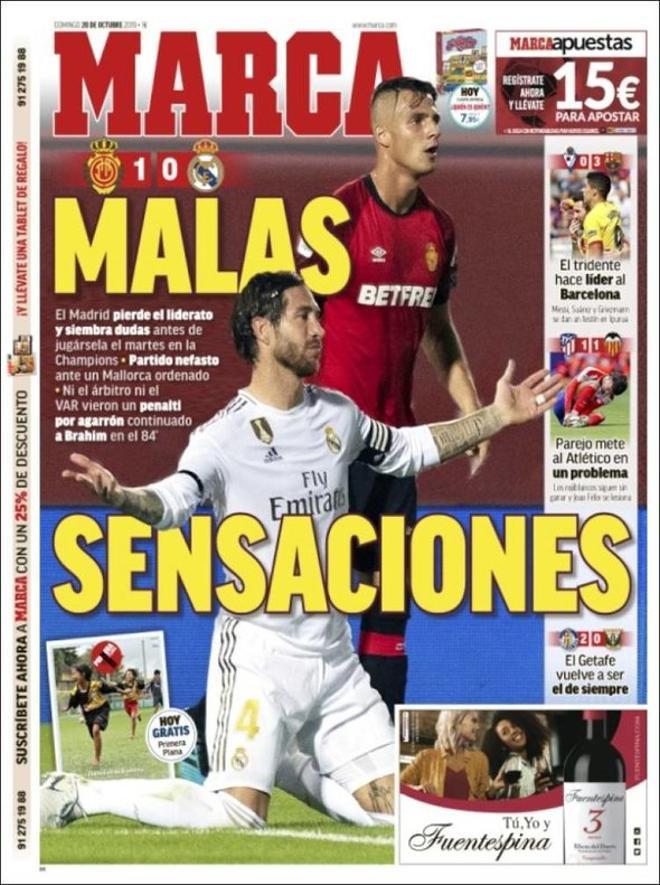 La portada de Marca del 20 de octubre