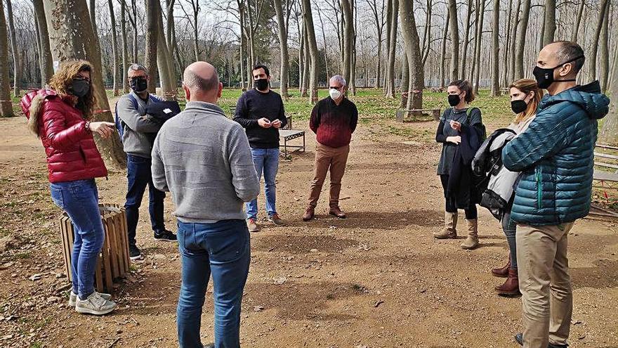 La reunió d&#039;ahir a tocar de l&#039;institut Narcís Xifra.