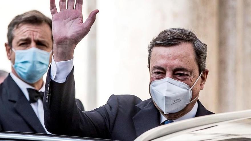 Draghi suma una amplia y heterogénea mayoría para formar Gobierno en Italia