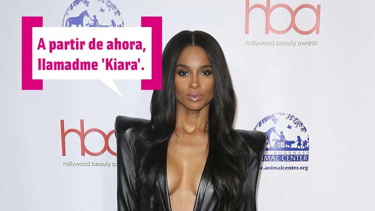 Ciara durante un posado en un evento de música