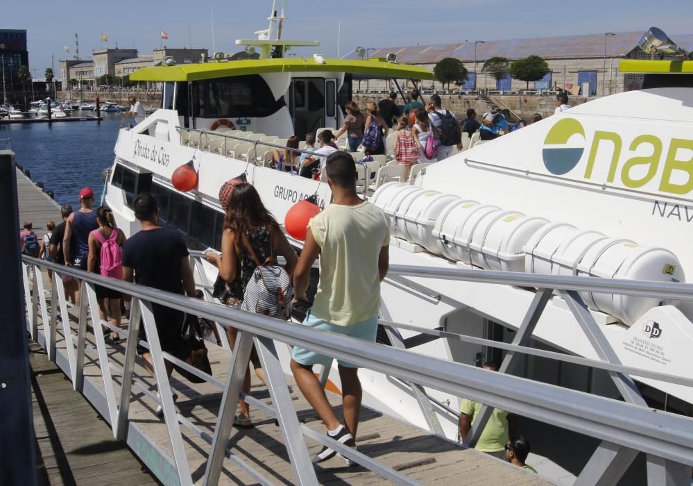 Aluvión de visitantes a Ons