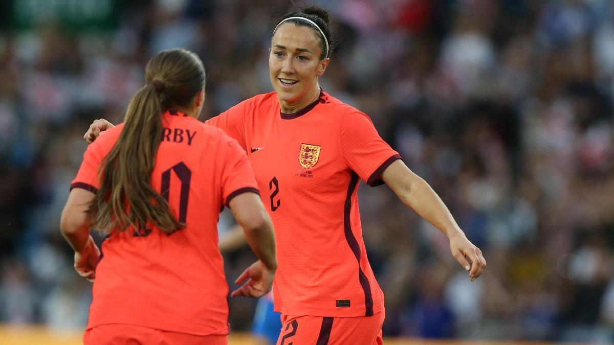 Lucy Bronze, con la selección inglesa