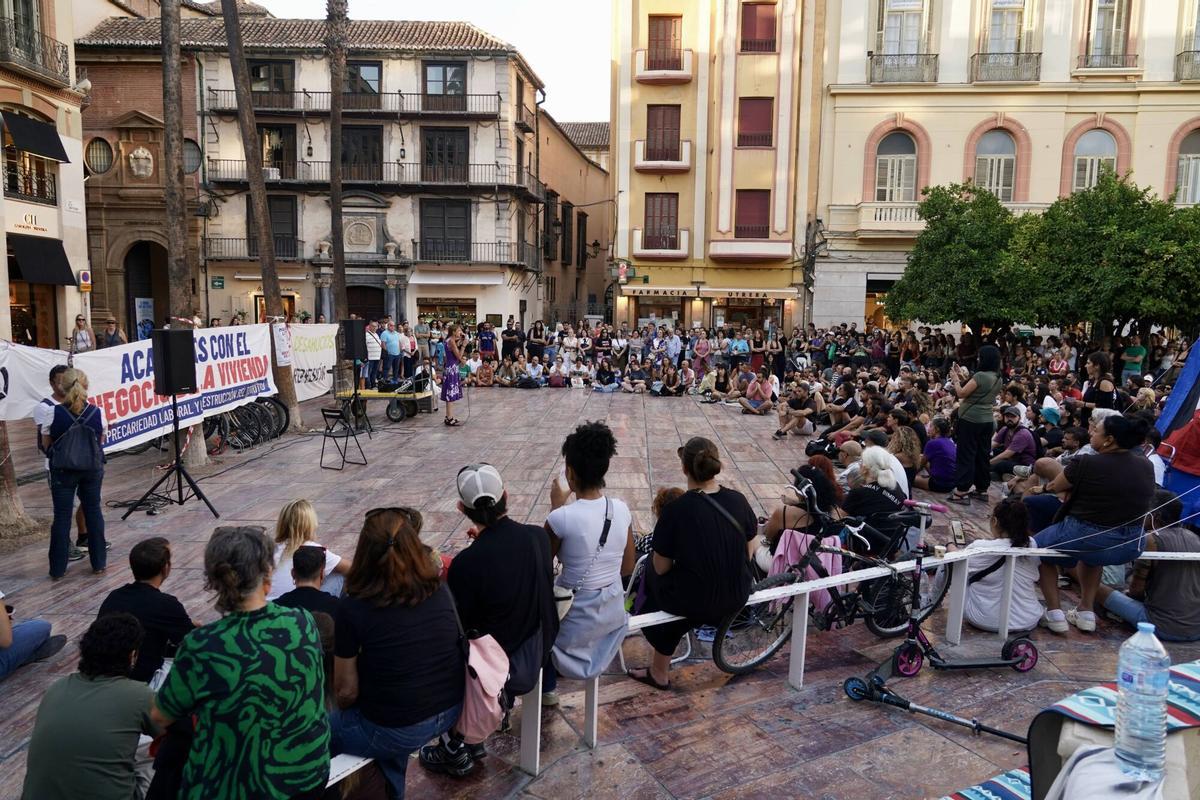 Acampada por la vivienda en Málaga