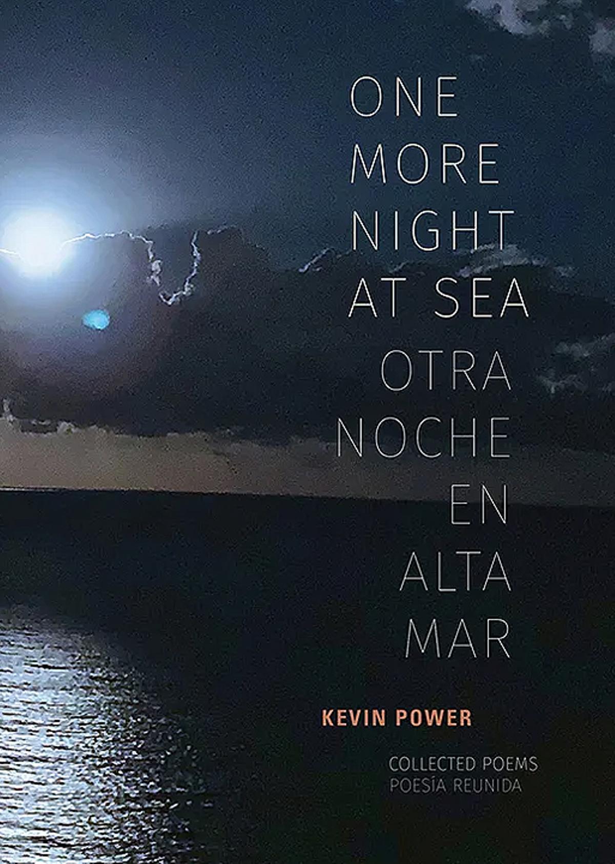 Portada del poemario 'One more night at sea' (Perceval Press)