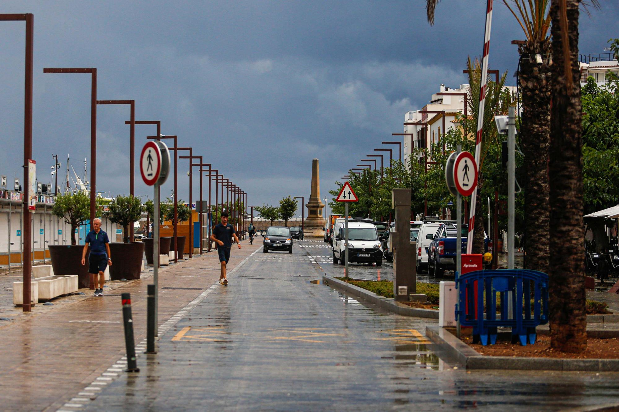 Fuertes tormentas en Ibiza y Formentera