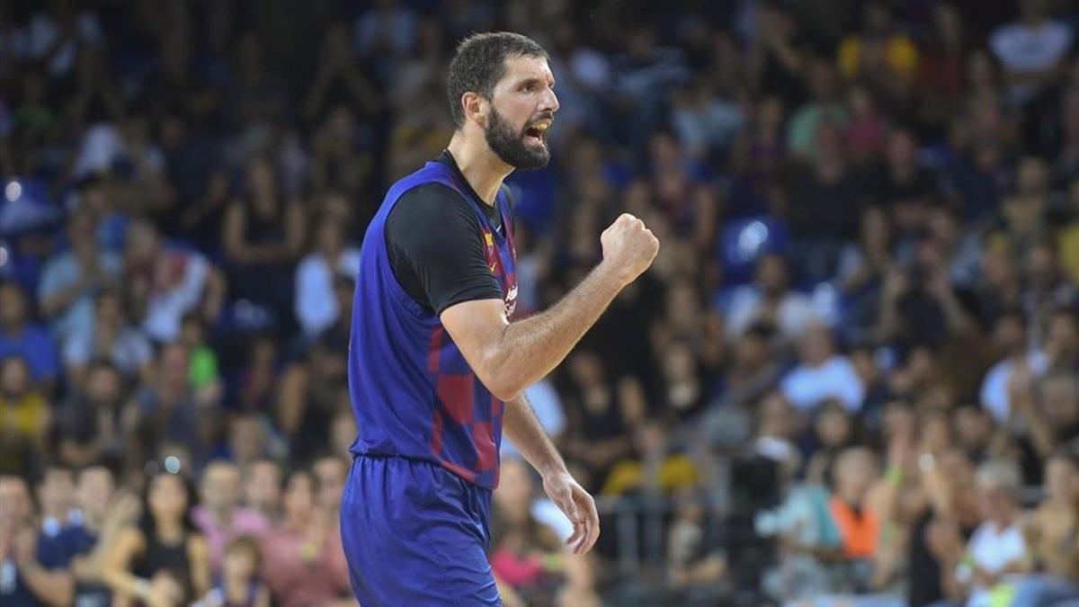 Mirotic celebró el triunfo azulgrana con rabia