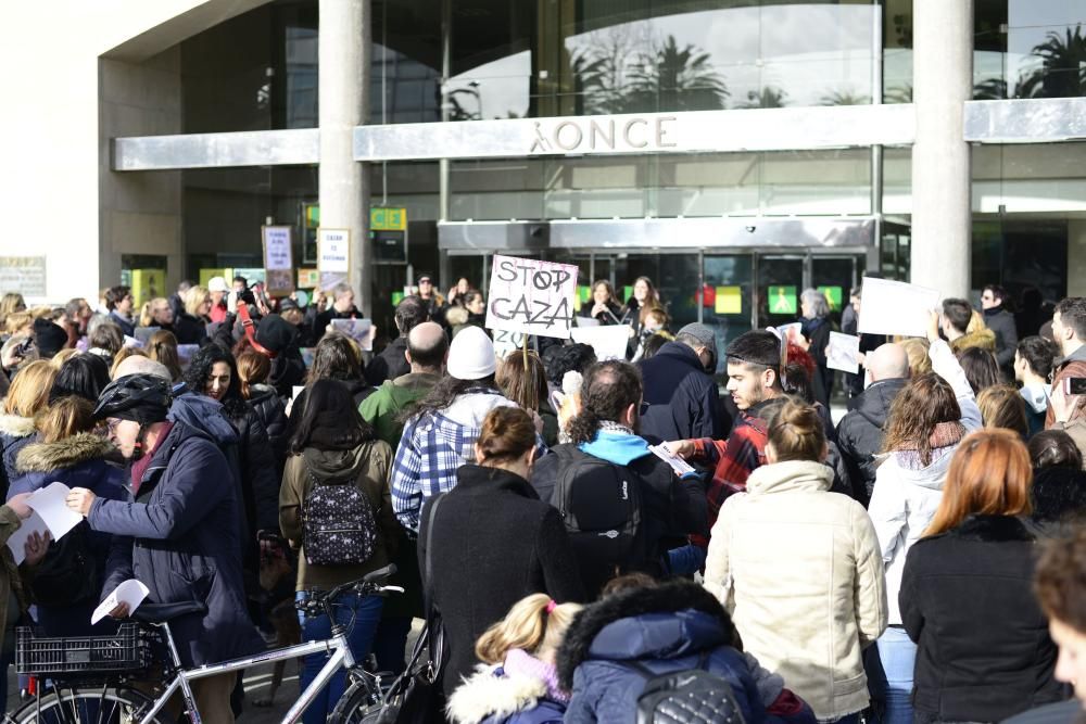 Protesta en A Coruña contra la caza de zorros