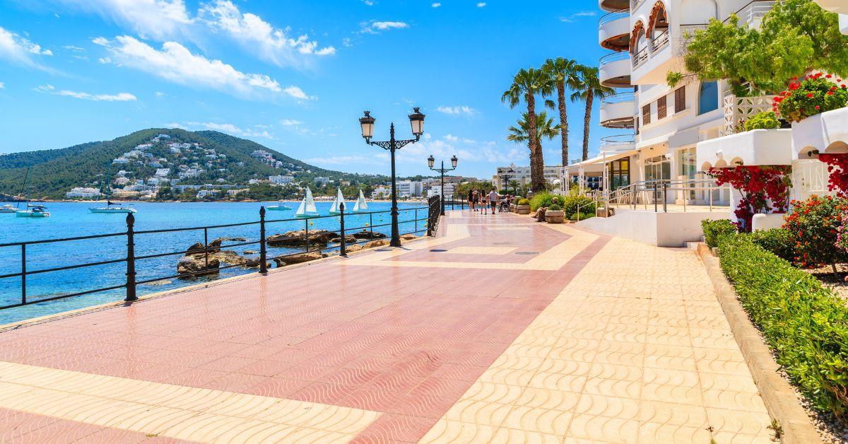 Santa Eulària promenade.