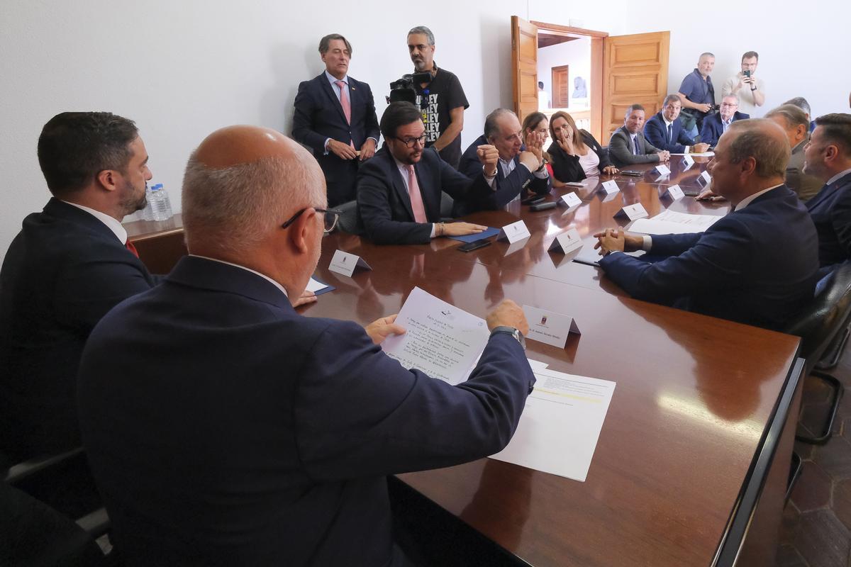 El presidente del Cabildo de Gran Canaria, Antonio Morales, visita Telde El presidente del Cabildo de Gran Canaria, Antonio Morales, visita Telde