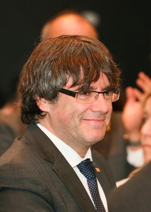 Puigdemont a l'acte de Brussel·les