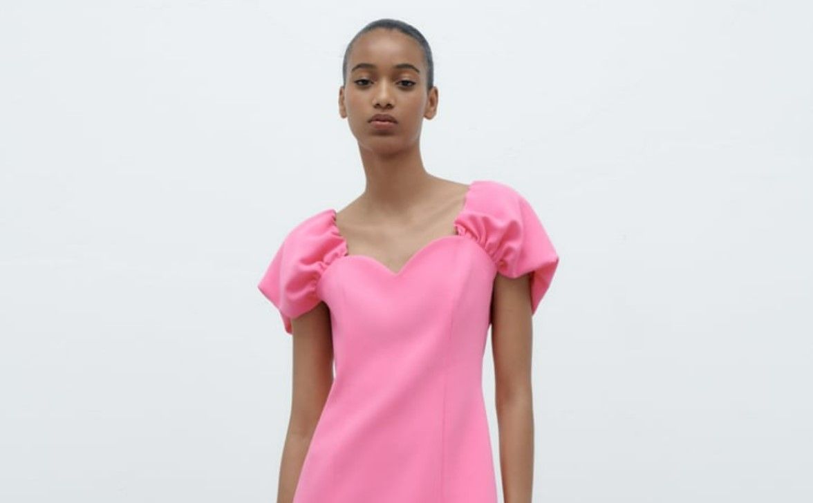 Vestido rosa de Zara