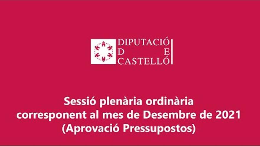 Directo | Sigue el pleno de presupuestos de la Diputación de Castellón