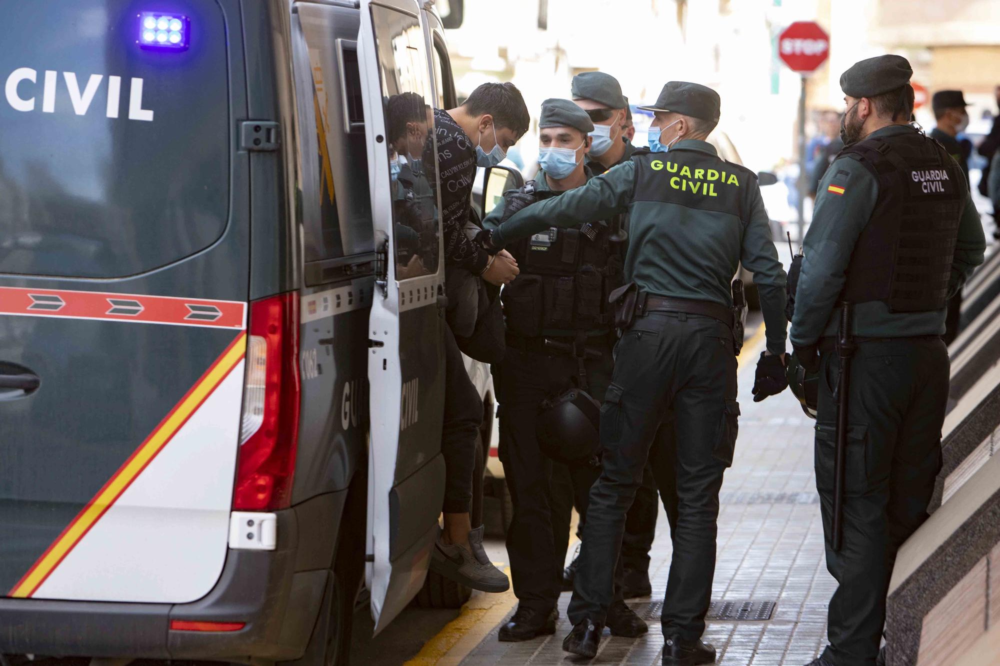 A disposición judicial los seis detenidos por el asesinato a tiros de El Pozo en Favara