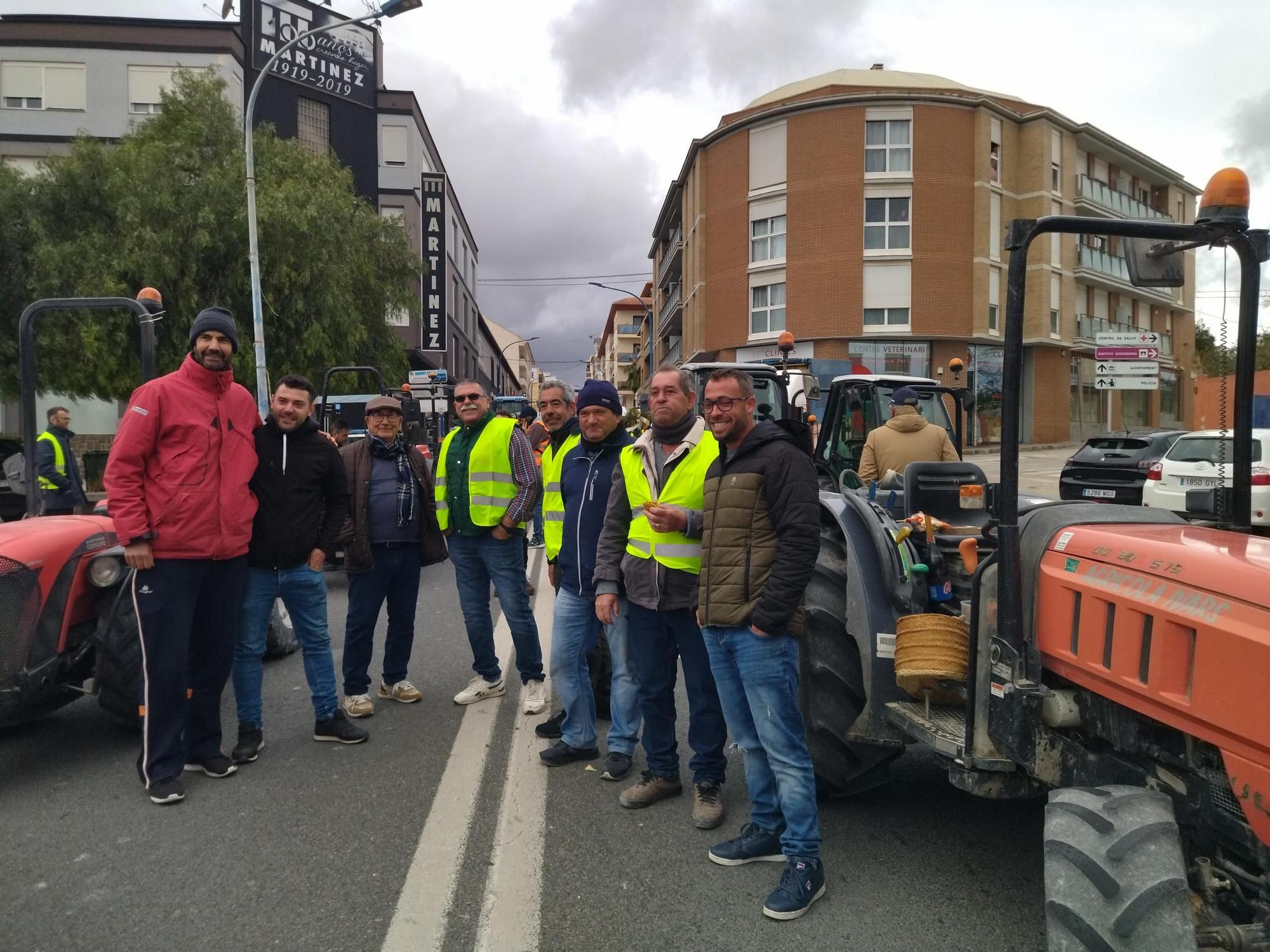 La tractorada de la Marina Alta, en imágenes